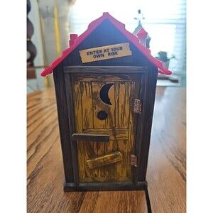 Vintage Funrise Outhouse Talking Coin Bank.  1995. Tested And Works. 2 Phrases